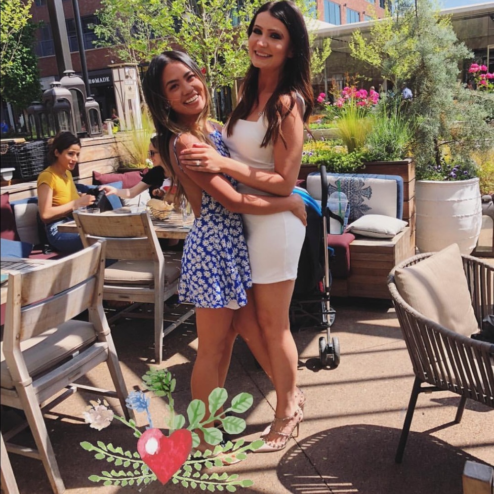 BLUE FLORAL LF Romper